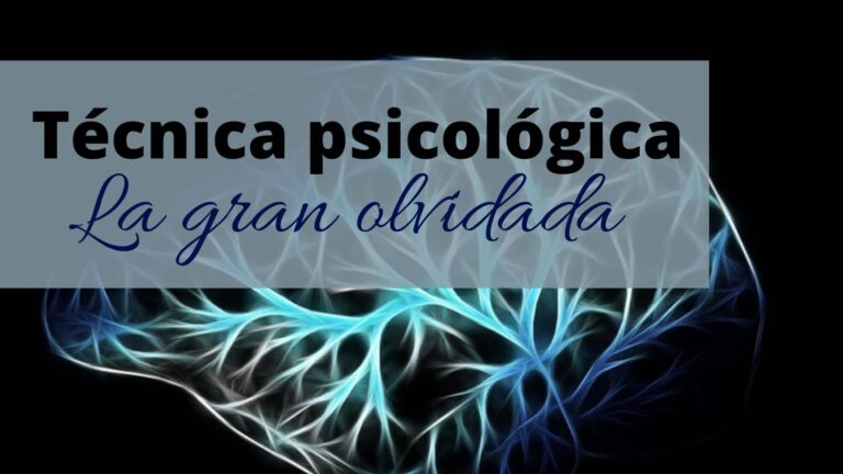 La técnica psicológica: la gran olvidada (I)