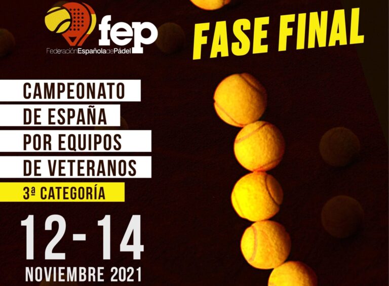 Llega la Fase Final del Campeonato de España por Equipos Veteranos