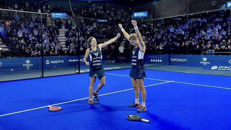 Ari Sánchez y Paula Josemaría, campeonas del Areco Malmö Padel