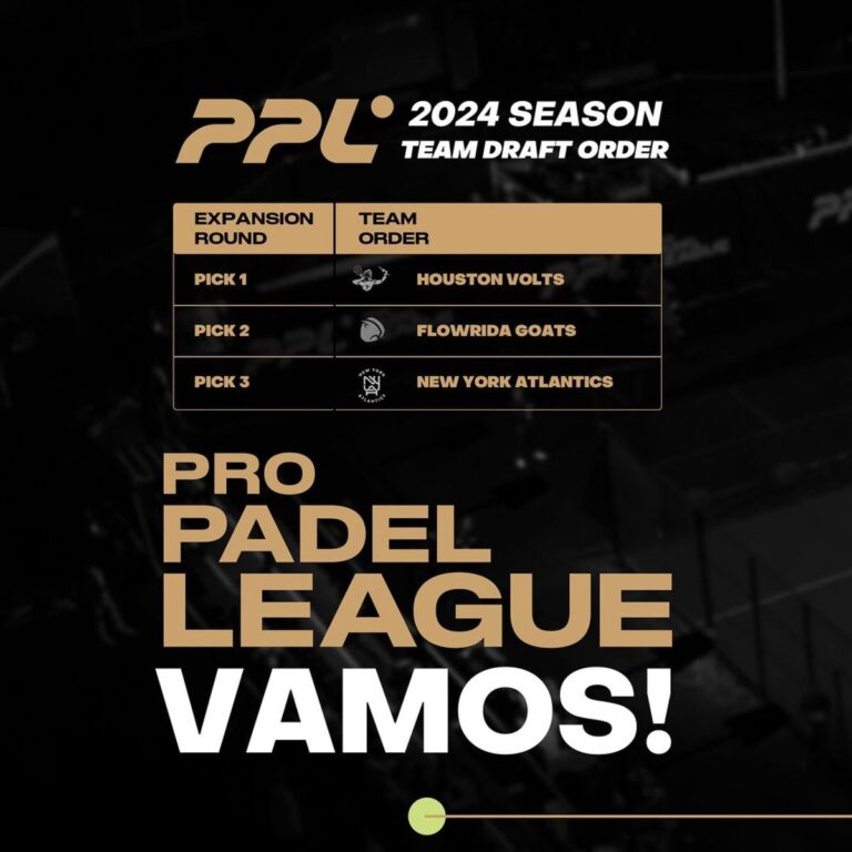 El Draft 2024 de la Pro Padel League será esta noche