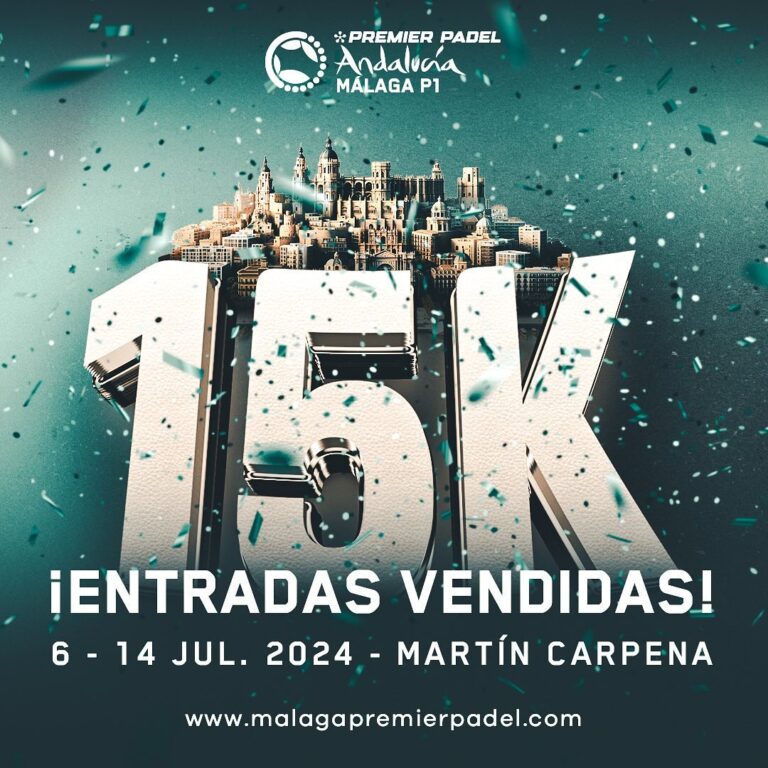 Más de 15.000 entradas vendidas para Premier Padel Málaga P1